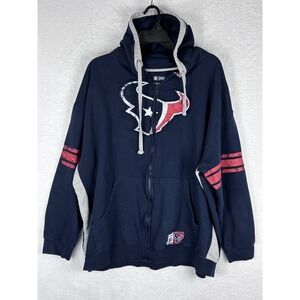 Houston Texans Sweatshirt‎ Hoodie Men's Blue Pullover NFL Team Apparel 62" Chest